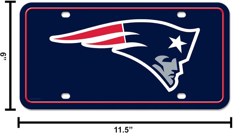 UNIQUELY ORIGINAL STORE NFL Football New England Patriots Team Logo Metal Auto Tag 6" x 12" - Great for Truck/Car/SUV - Image 5